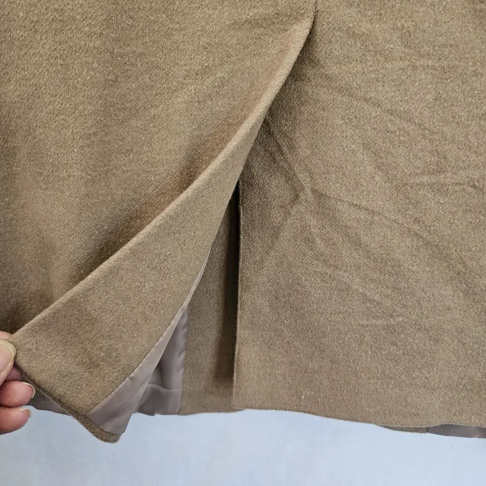 Lauren Ralph Lauren Blazer Jacket Mens 48R Camel Wool Cashmere Silk Sport Preppy